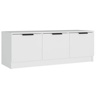 TV Cabinet White 102x35x36.5 cm Engineered Wood - Giant Lobelia