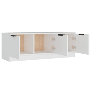 TV Cabinet White 102x35x36.5 cm Engineered Wood - Giant Lobelia