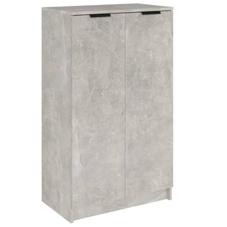 Shoe Cabinet Concrete Grey 59x35x100 cm Engineered Wood - Giant Lobelia