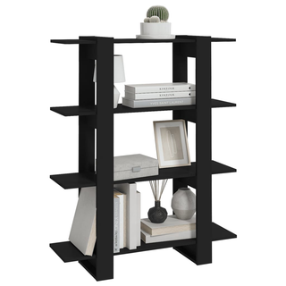 Book Cabinet/Room Divider Black 100x30x123.5 cm - Giant Lobelia