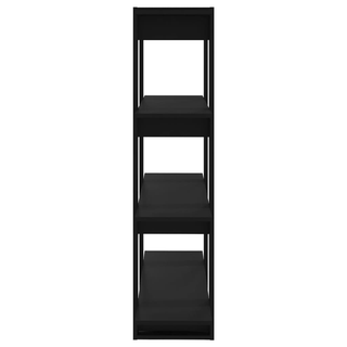 Book Cabinet/Room Divider Black 100x30x123.5 cm - Giant Lobelia