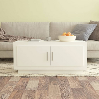 vidaXL Coffee Table White 102x50x45 cm Engineered Wood - Giant Lobelia