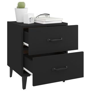 Bedside Cabinet Black 40x35x47.5 cm - Giant Lobelia