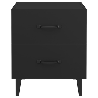 Bedside Cabinet Black 40x35x47.5 cm - Giant Lobelia