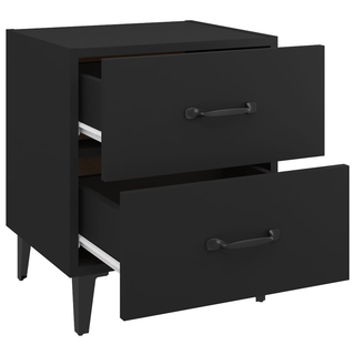 Bedside Cabinet Black 40x35x47.5 cm - Giant Lobelia