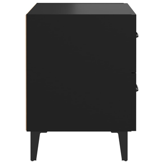 Bedside Cabinet Black 40x35x47.5 cm - Giant Lobelia