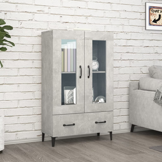 vidaXL Highboard Concrete Grey 70x31x115 cm Engineered Wood - Giant Lobelia