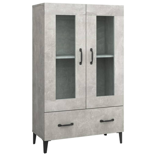 vidaXL Highboard Concrete Grey 70x31x115 cm Engineered Wood - Giant Lobelia