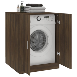 Washing Machine Cabinet Brown Oak 71x71.5x91.5 cm - Giant Lobelia