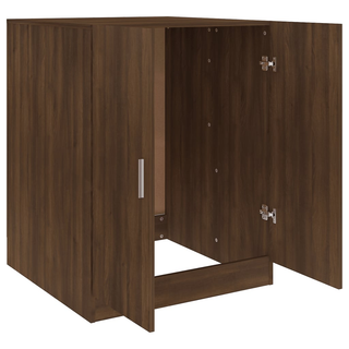 Washing Machine Cabinet Brown Oak 71x71.5x91.5 cm - Giant Lobelia