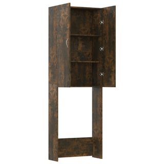 Washing Machine Cabinet Smoked Oak 64x25.5x190 cm - Giant Lobelia