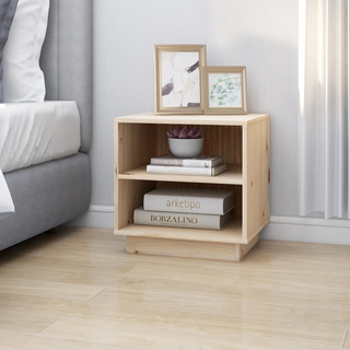 Bedside Cabinet 40x34x40 cm Solid Wood Pine - Giant Lobelia