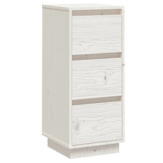 vidaXL Sideboard White 32x34x75 cm Solid Wood Pine - Giant Lobelia