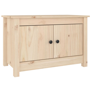 vidaXL Shoe Cabinet 70x38x45.5 cm Solid Wood Pine - Giant Lobelia