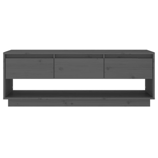 vidaXL TV Cabinet Grey 110.5x34x40 cm Solid Wood Pine - Giant Lobelia