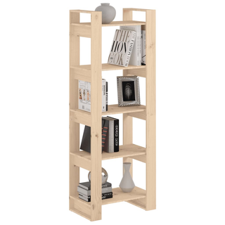 Book Cabinet/Room Divider 60x35x160 cm Solid Wood - Giant Lobelia