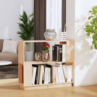 Book Cabinet/Room Divider 80x25x70 cm Solid Wood Pine - Giant Lobelia