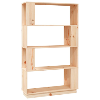 Book Cabinet/Room Divider 80x25x132 cm Solid Wood Pine - Giant Lobelia