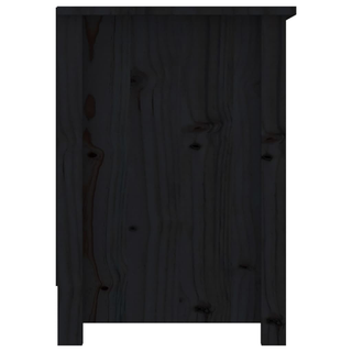 vidaXL TV Cabinet Black 103x36.5x52 cm Solid Wood Pine - Giant Lobelia