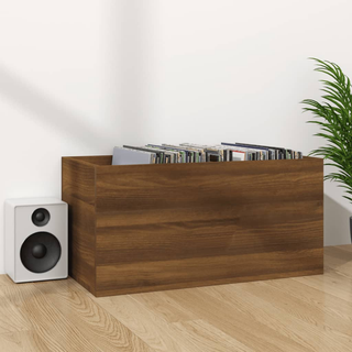 vidaXL Vinyl Storage Box Brown Oak 71x34x36 cm Engineered Wood - Giant Lobelia