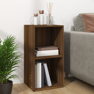 vidaXL Vinyl Storage Box Brown Oak 71x34x36 cm Engineered Wood - Giant Lobelia