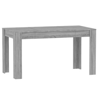 Dining Table Grey Sonoma 140x74.5x76 cm Engineered Wood - Giant Lobelia