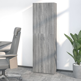 vidaXL Office Cabinet Grey Sonoma 60x32x190 cm Engineered Wood - Giant Lobelia