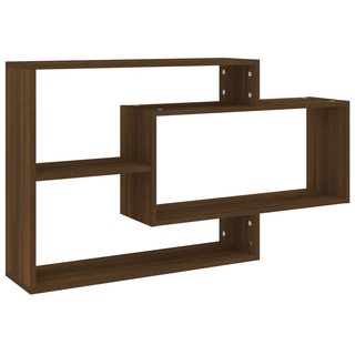 Wall Shelf Brown Oak 104x20x58.5 cm Engineered Wood - Giant Lobelia