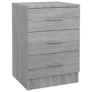 Bedside Cabinets 2 pcs Grey Sonoma 38x35x56 cm Engineered Wood - Giant Lobelia