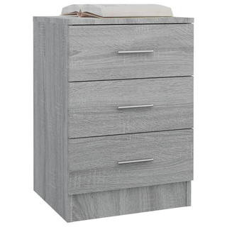 Bedside Cabinets 2 pcs Grey Sonoma 38x35x56 cm Engineered Wood - Giant Lobelia