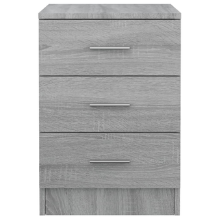 Bedside Cabinets 2 pcs Grey Sonoma 38x35x56 cm Engineered Wood - Giant Lobelia