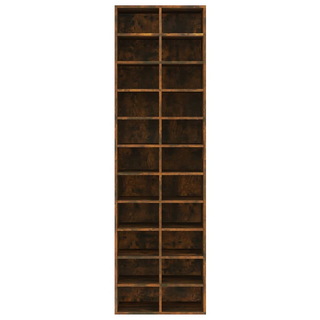 Shoe Cabinet Smoked Oak 54x34x183 cm Engineered Wood - Giant Lobelia