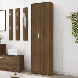 vidaXL Hallway Wardrobe Brown Oak 55x25x189 cm Engineered Wood - Giant Lobelia