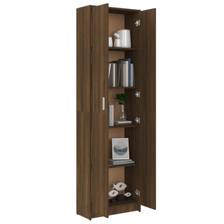 vidaXL Hallway Wardrobe Brown Oak 55x25x189 cm Engineered Wood - Giant Lobelia