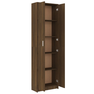 vidaXL Hallway Wardrobe Brown Oak 55x25x189 cm Engineered Wood - Giant Lobelia