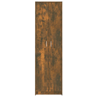 vidaXL Hallway Wardrobe Smoked Oak 55x25x189 cm Engineered Wood - Giant Lobelia