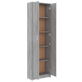 vidaXL Hallway Wardrobe Grey Sonoma 55x25x189 cm Engineered Wood - Giant Lobelia
