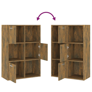 Storage Cabinet Smoked Oak 60x29.5x90 cm - Giant Lobelia