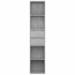 Book Cabinet Grey Sonoma 36x30x171 cm Engineered Wood - Giant Lobelia