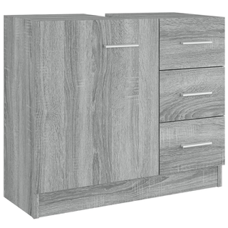 vidaXL Sink Cabinet Grey Sonoma 63x30x54 cm Engineered Wood - Giant Lobelia