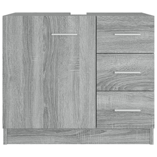 vidaXL Sink Cabinet Grey Sonoma 63x30x54 cm Engineered Wood - Giant Lobelia