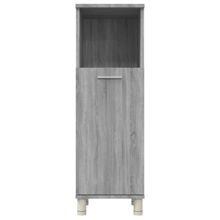 Bathroom Cabinet Grey Sonoma 30x30x95 cm Engineered Wood - Giant Lobelia