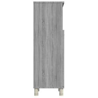 Bathroom Cabinet Grey Sonoma 30x30x95 cm Engineered Wood - Giant Lobelia