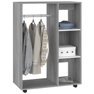 Wardrobe Grey Sonoma 80x40x110 cm Engineered Wood - Giant Lobelia