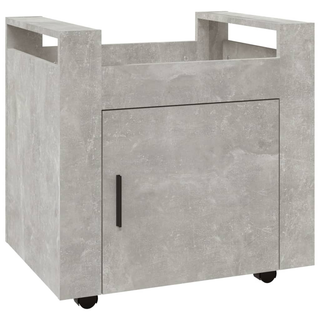 vidaXL Desk Trolley Concrete Grey 60x45x60 cm Engineered Wood - Giant Lobelia