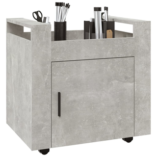 vidaXL Desk Trolley Concrete Grey 60x45x60 cm Engineered Wood - Giant Lobelia