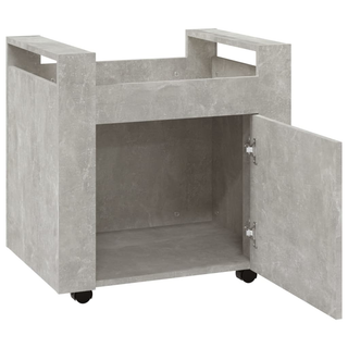 vidaXL Desk Trolley Concrete Grey 60x45x60 cm Engineered Wood - Giant Lobelia