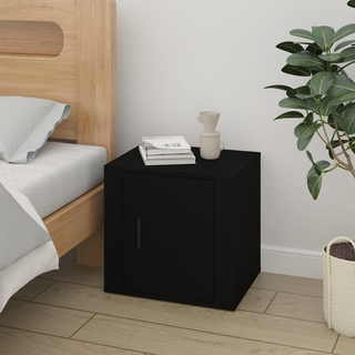 Bedside Cabinet Black 50x39x47 cm - Giant Lobelia