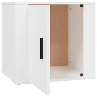 Bedside Cabinet White 50x39x47 cm - Giant Lobelia