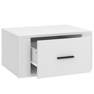 Wall-mounted Bedside Cabinet White 50x36x25 cm - Giant Lobelia